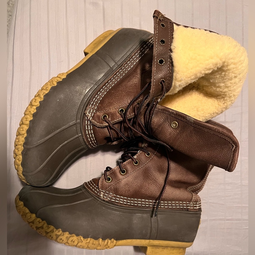 Bean boots lined